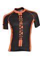 Kurzarm Fahrradtrikot - POISON  - Schwarz/Orange