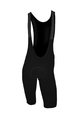 Kurze Fahrradhose mit Trägern - SEAMLESS - Schwarz