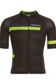 Kurzarm Fahrradtrikot - POLKA  - Schwarz/Grün