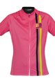 BIEMME Kurzarm Fahrradtrikot - ITEM TWO LADY - Gelb/Rosa/Schwarz