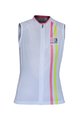 Ärmelloses Fahrradtrikot - ITEM TWO LADY - Rosa/Weiß/Gelb