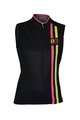 Ärmelloses Fahrradtrikot - ITEM TWO LADY - Rosa/Schwarz/Gelb