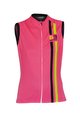 Ärmelloses Fahrradtrikot - ITEM TWO LADY - Schwarz/Gelb/Rosa