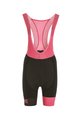 Kurze Fahrradhose mit Trägern - LEGEND LADY - Rosa/Schwarz