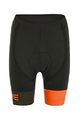 Fahrradshorts ohne Träger - LEGEND 19 LADY - Schwarz/Orange