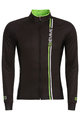 Langarm Fahrradtrikot für den Winter - BLADE WINTER - Grün/Schwarz