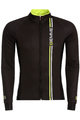 Langarm Fahrradtrikot für den Winter - BLADE WINTER - Gelb/Schwarz