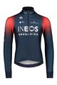 BIORACER Langarm Fahrradtrikot für den Winter - INEOS GRENADIERS '22 - Blau/Rot