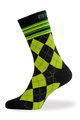 BIOTEX Klassische Fahrradsocken - JACQUARD - Gelb/Schwarz