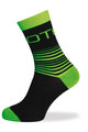 BIOTEX Klassische Fahrradsocken - LINES - Grün/Schwarz