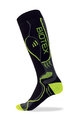 BIOTEX Fahrradkniestrümpfe - RACE THERMOLITE - Schwarz/Gelb