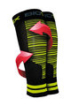 BIOTEX Knielange Fahrradbeinlinge - RACE & RECOVERY - Schwarz/Gelb