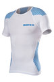 BIOTEX Kurzarm Fahrrad-Shirt - BIOFLEX RAGLAN - Blau/Weiß