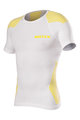 BIOTEX Kurzarm Fahrrad-Shirt - BIOFLEX RAGLAN - Weiß/Gelb