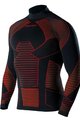 BIOTEX Langarm Fahrrad-Shirt - ICEBREAK - Rot/Schwarz