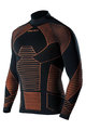 BIOTEX Langarm Fahrrad-Shirt - ICEBREAK - Schwarz/Orange