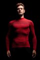 BIOTEX Langarm Fahrrad-Shirt - 3D TURTLENECK - Rot