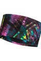 BUFF Fahrradstirnband - COOLNET UV+® WIDE - Rosa/Schwarz/Gelb/Blau