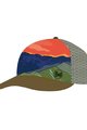 BUFF Fahrradmütze - TRUCKER PANORÁMA - Orange/Blau/Grün