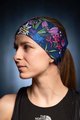 BUFF Fahrradstirnband - COOLNET UV FLOWERS - Lila/Blau/Rosa