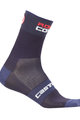 CASTELLI Klassische Fahrradsocken - ROSSO CORSA 9 - Blau