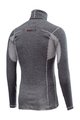 CASTELLI Langarm Fahrrad-Shirt - FLANDERS WARM NECK - Grau