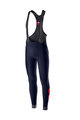 CASTELLI Lange Fahrradhose mit Trägern - VELOCISSIMO 4 WINTER - Blau