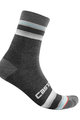 CASTELLI Klassische Fahrradsocken - STRISCIA 13 WINTER - Grau