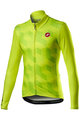 CASTELLI Langarm Fahrradtrikot für den Winter - CUBI LONG - Gelb