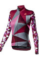 CASTELLI Langarm Fahrradtrikot für den Winter - TRIANGOLO MID LADY W - Rosa/Grau