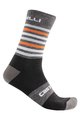 CASTELLI Klassische Fahrradsocken - GREGGE 15 - Grau/Orange
