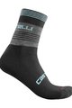 CASTELLI Klassische Fahrradsocken - LINEA 15 WINTER - Rosa/Blau
