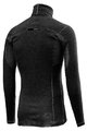 CASTELLI Langarm Fahrrad-Shirt - FLANDERS WARM NECK - Schwarz