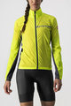 CASTELLI Winddichte Fahrradjacke - SQUADRA STRECH LADY - Gelb