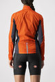 CASTELLI Winddichte Fahrradjacke - SQUADRA STRECH LADY - Rot