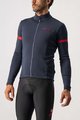 CASTELLI Langarm Fahrradtrikot für den Winter - FONDO 2 WINTER - Blau