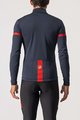 CASTELLI Langarm Fahrradtrikot für den Winter - FONDO 2 WINTER - Blau