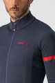 CASTELLI Langarm Fahrradtrikot für den Winter - FONDO 2 WINTER - Blau