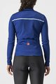 CASTELLI Langarm Fahrradtrikot für den Winter - SINERGIA 2 LADY WNT - Blau