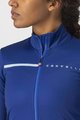 CASTELLI Langarm Fahrradtrikot für den Winter - SINERGIA 2 LADY WNT - Blau