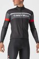 CASTELLI Langarm Fahrradtrikot für den Winter - PASSISTA - Anthrazit