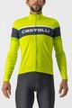 CASTELLI Langarm Fahrradtrikot für den Winter - PASSISTA - Gelb