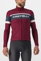 CASTELLI Langarm Fahrradtrikot für den Winter - PASSISTA - bordeaux