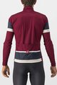 CASTELLI Langarm Fahrradtrikot für den Winter - PASSISTA - bordeaux