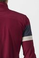 CASTELLI Langarm Fahrradtrikot für den Winter - PASSISTA - bordeaux