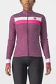 CASTELLI Langarm Fahrradtrikot für den Winter - VOLARE LADY WINTER - Weiß/Cyclamen