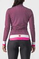 CASTELLI Langarm Fahrradtrikot für den Winter - VOLARE LADY WINTER - Weiß/Cyclamen