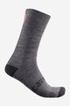 CASTELLI Klassische Fahrradsocken - RACING STRIPE  - Grau