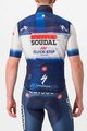 CASTELLI Fahrradweste - SOUDAL QUICK-STEP 23 - Weiß/Blau