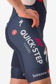 CASTELLI Kurze Fahrradhose mit Trägern - SOUDAL QUICK-STEP 23 - Blau